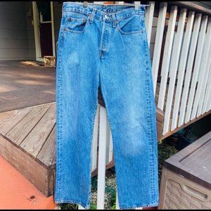 LEVIS 501 button fly vintage baggie denim jeans